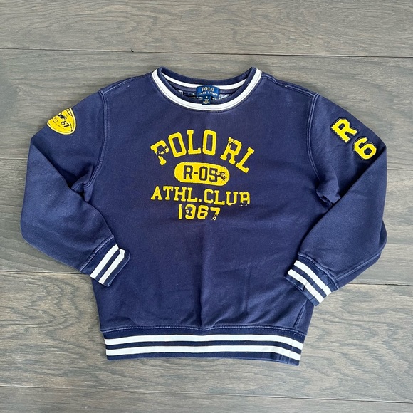 Kids Polo Sweatshirt Size 5-6 - Picture 1 of 7